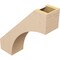 Ekena Millwork 5-inch W x 18-inch D x 18-inch H Westlake Rough Cedar Woodgrain TimberThane Knee Brace, Primed BRCUR05X18X18WTLRCPR - alternate 4